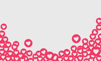 background with hearts