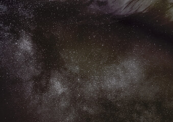 Abstract space, grunge texture. Dark galaxy with particles and stars.