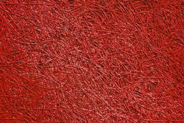 Red decorative wall cladding. Abstract design background.