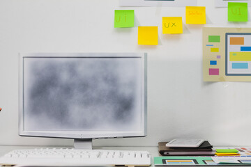 Smooth Focus,A team of UI UX web designers are working together to develop a mobile responsive website with UI UX Front End Designer Previewing. Website development concept UI UX front end designer