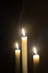 candles in the dark
