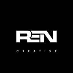 REN Letter Initial Logo Design Template Vector Illustration