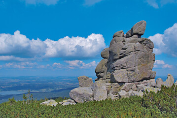 Slonecznik rock in the Giant Mountains, Western Sudetes, Poland