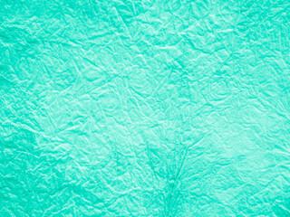 Aquamarine Batik Texture. Stains Watercolour. Handmade Wallpaper. Marine Crumpled Grunge Paper. Fresh Shibori Print. Watercolour Blots. Fresh Grunge Wrinkled Paper.
