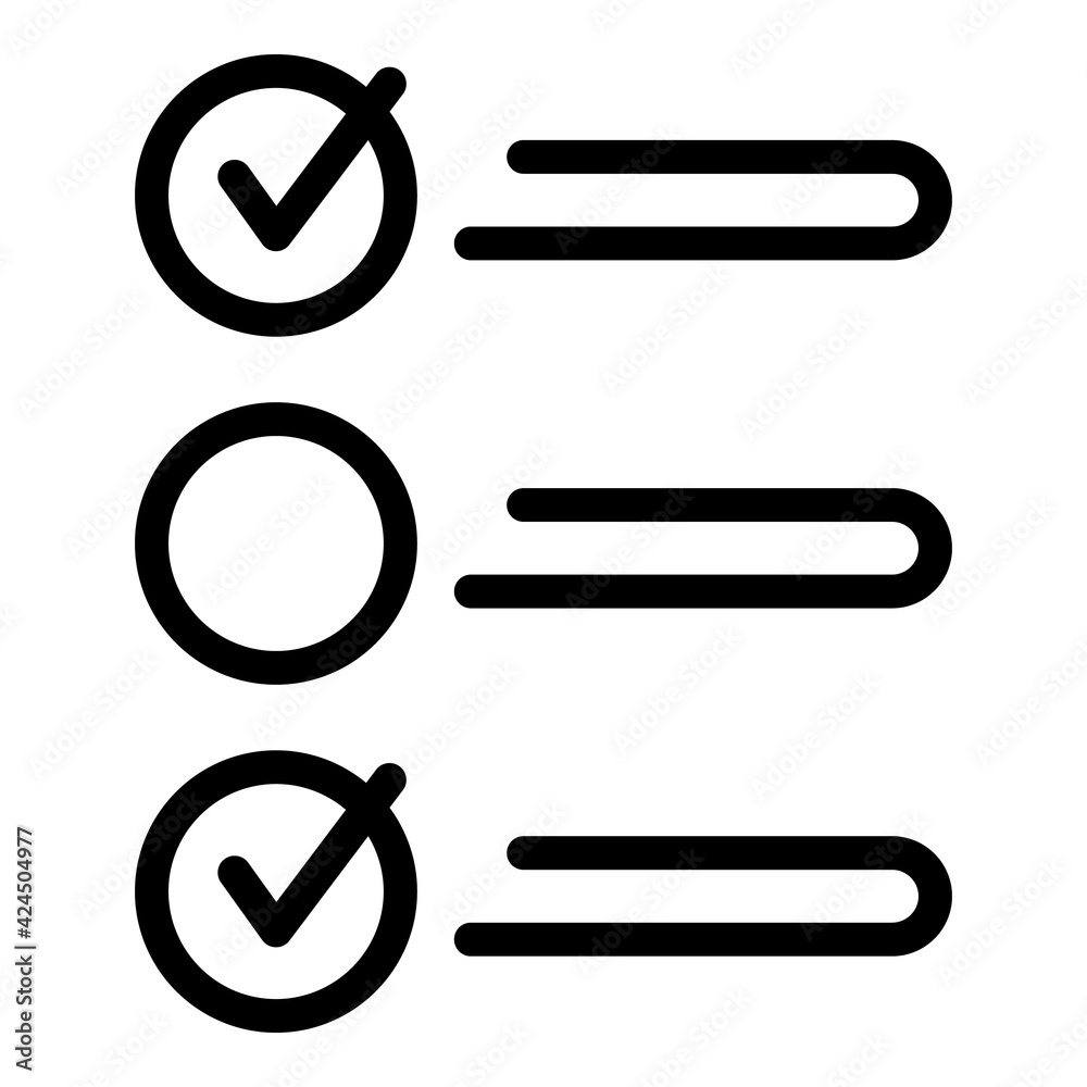 Poster writing task schedule icon. outline writing task schedule vector icon for web design isolated on whi