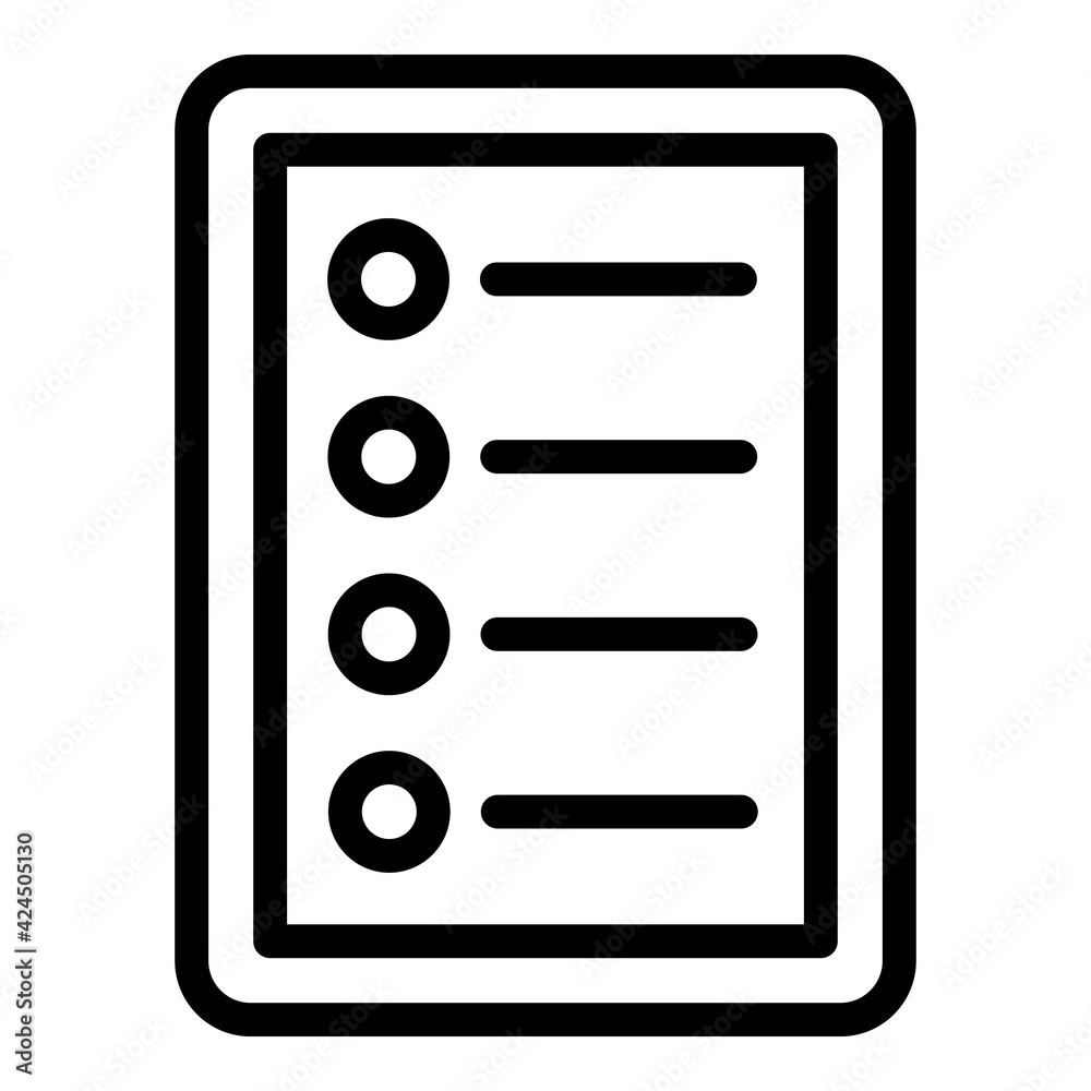 Poster clipboard task schedule icon. outline clipboard task schedule vector icon for web design isolated on