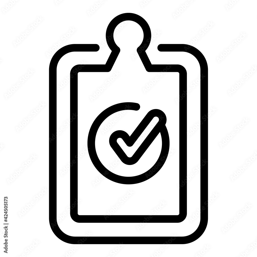 Poster clipboard task icon. outline clipboard task vector icon for web design isolated on white background