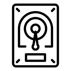 Backup device icon. Outline Backup device vector icon for web design isolated on white background