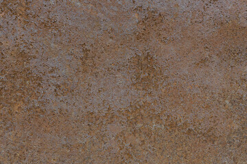 the face of a strictly rusty metal sheet