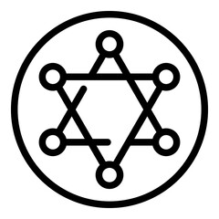 Spirituality icon. Outline Spirituality vector icon for web design isolated on white background