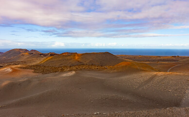 Fototapeta na wymiar Volcanoes of Lanzarote, Canary Islands, Spain 