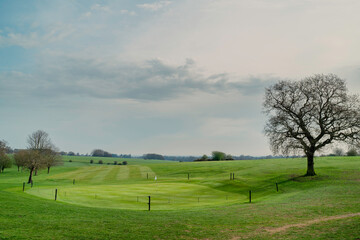 The Westwood public park and golf course in spring. Beverley, UK.