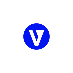 v logo