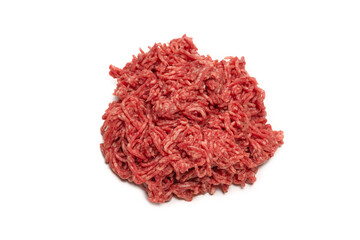 Chopped meat background. Top view.