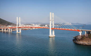 Samcheonpo Bridge in Sacheon city (South Korea)