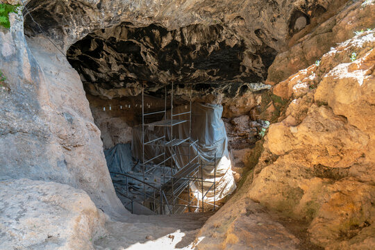 Karain Cave (Karain Mağarası) is a Paleolithic archaeological site located at Yağca Village 27 km. northwest of Antalya city in the Mediterranean region of Turkey.