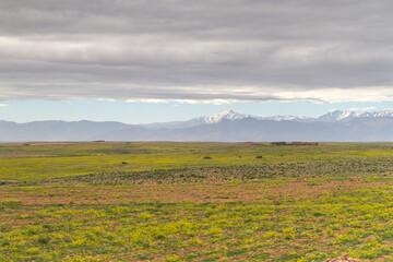 Cordillera del Atlas en el pais de Marruecos