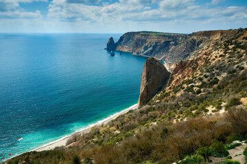 cliffs of moher at the coast