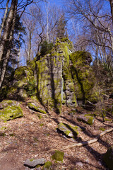 The hiking trail around the Battert mountain in Baden Baden. A really beautiful trail. Baden Wuerttemberg, Germany, Europe