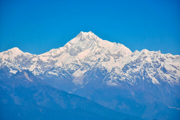 Fototapeta na wymiar Majestic view of mount Kanchenjunga