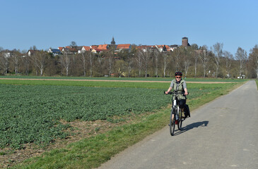 Rad fahren an der Trendelburg