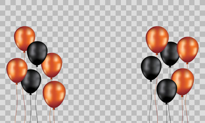 Happy Birthday balloons White celebration transparent background