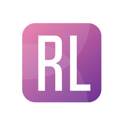 Obraz premium RL Letter Logo Design With Simple style