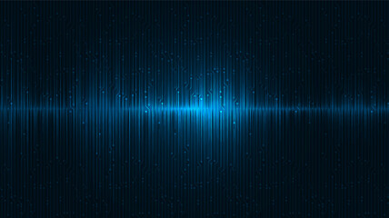 Equalizer Digital Sound Wave Background,technology and earthquake wave diagram concept,design for music studio and science,Vector Illustration.