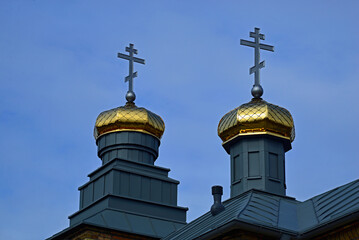 Orthodox cemetery chapel dedicated to the holy martyr Paul built in 1901 in the town of Sok&oacute;łka in Podlasie, Poland