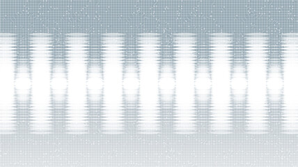 White UltraSonic Sound Wave Background,technology and earthquake wave diagram concept,design for music studio and science,Vector Illustration.