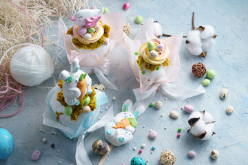 easter eggs, easter cakes, easter photos, easter composition, easter, candy, easter photos