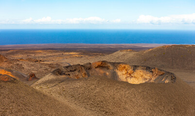 Volcanoes of Lanzarote, Canary Islands, Spain,