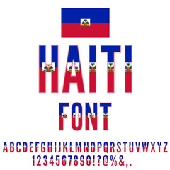 National Flag Font
