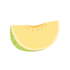 Melon vector. melon on white background. logo design. symbol.