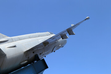 wing of a russian fighter plane