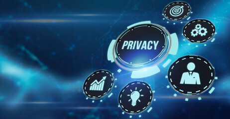 Internet, business, Technology and network concept.Privacy