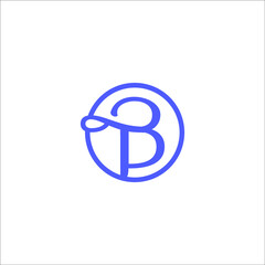 B Letter logo design vector sign