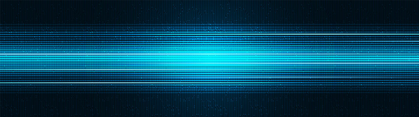Panorama Digital Speed Light Technology Background,Hi-tech Digital and sound wave Concept design,Free Space For text in put,Vector illustration. © Varunyu