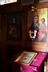 frescoes inside the old Orthodox church