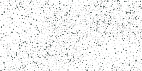 Silver shine of confetti on a white background.   Illustration of a drop of shiny particles. Decorative element. Element of design. Vector illustration, EPS 10.