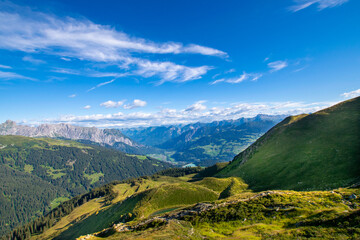 mountain landscape in summer - Tilisuna lake (Gargellen, Vorarlberg, Austria)
