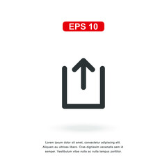 web icon share sign isolated on white background. Simple vector illustration.