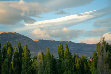 impressive cloud over the mountains