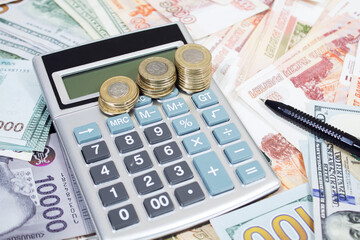 money with calculator