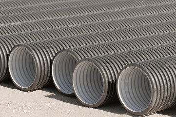 black plastic pipes for water supply