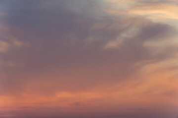 Naklejka na ściany i meble Colorful sky at sunset, background.