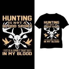 hunting t shirt vector