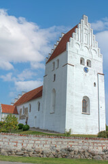 Fototapeta na wymiar Elmelunde kirke (Church) Møn Region Sjælland (Region Zealand) Denmark