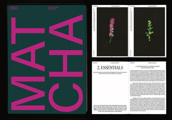 Slow Calm Lifestyle Book with Nature Magazine Photography Accents