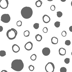 Random dots seamless pattern. Doodle circles texture background.